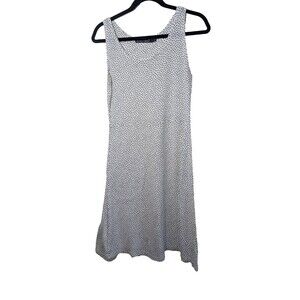 Gudrun Sjoden Women's Tank Dress Polka Dot Pocket Semi-Sheer Small